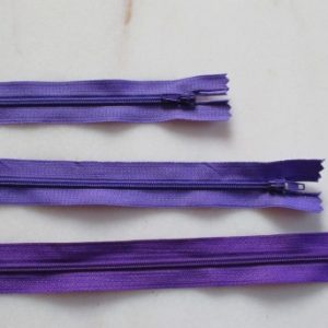 fermeture éclair 15 cm violet