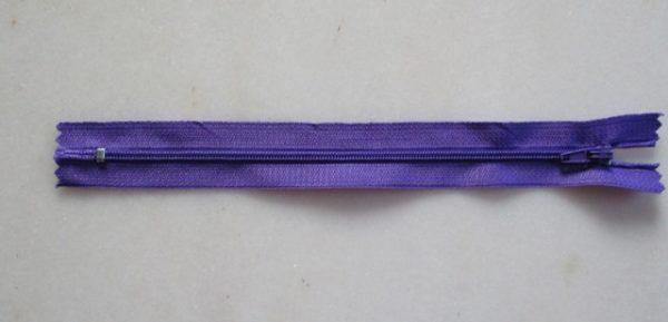 fermeture éclair 20 cm violet