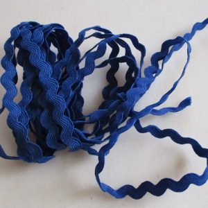 ruban zigzag bleu marine